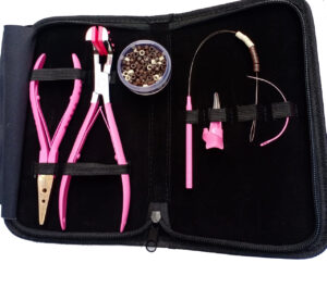 Tape in hair extension pliers kit